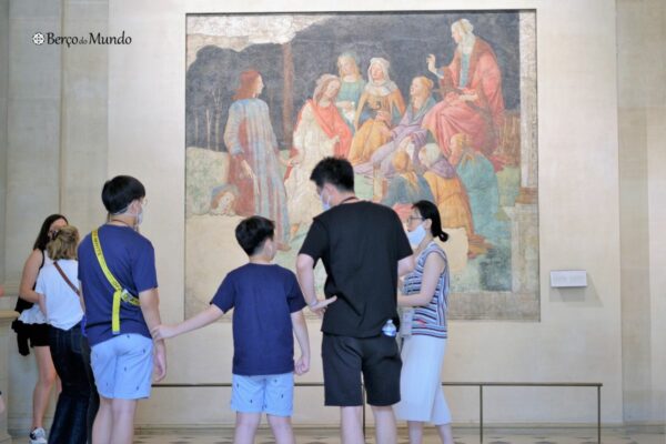 Louvre crianças Visita aos mestres O Berço do Mundo