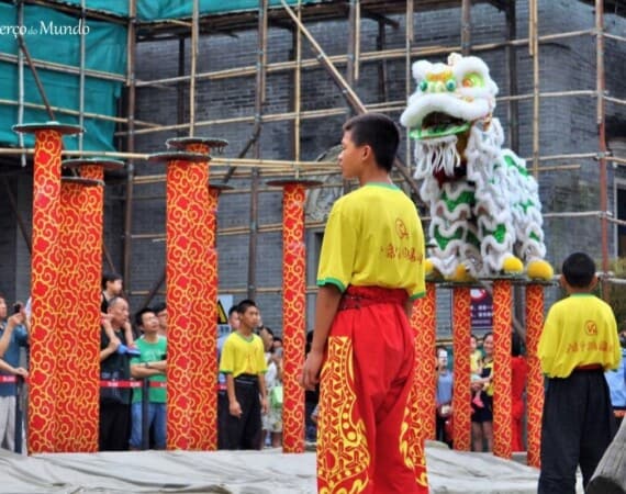 dança do Leão em Foshan