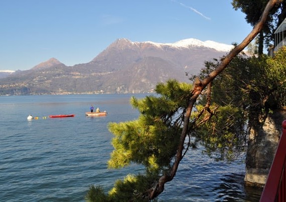 Lago Como no norte de Itália