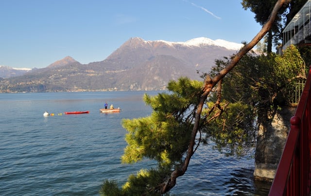 Lago Como no norte de Itália