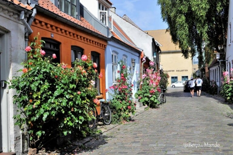 rua Mollestien em Aarhus na Dinamarca