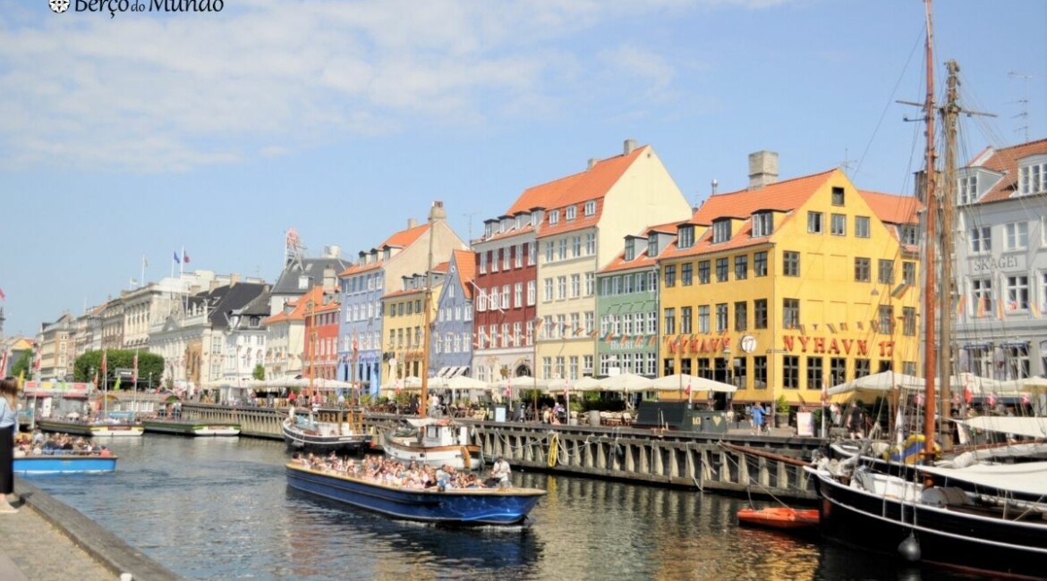 região de Nyhavn em Copenhaga