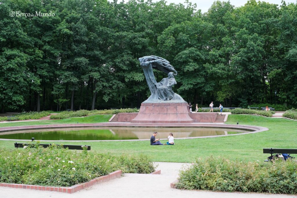 monumento Chopin no parque Lazienki