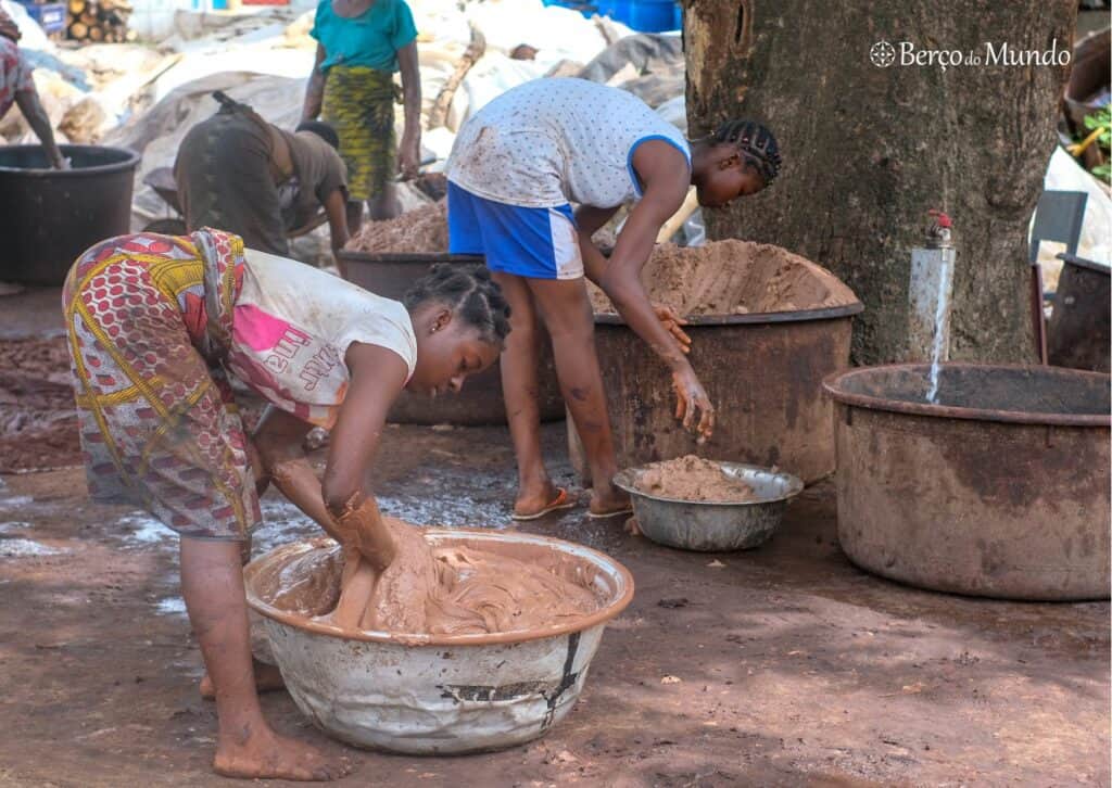 produção de manteiga de karité em Korogho