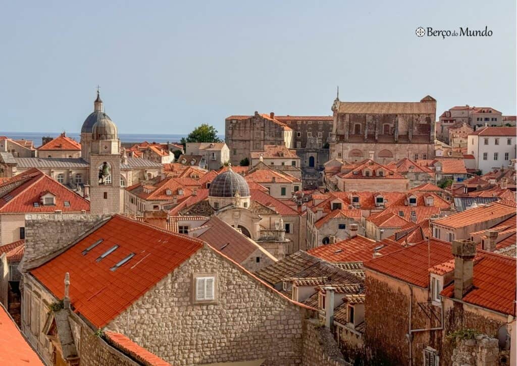 vista das muralhas de Dubrovnik Croácia