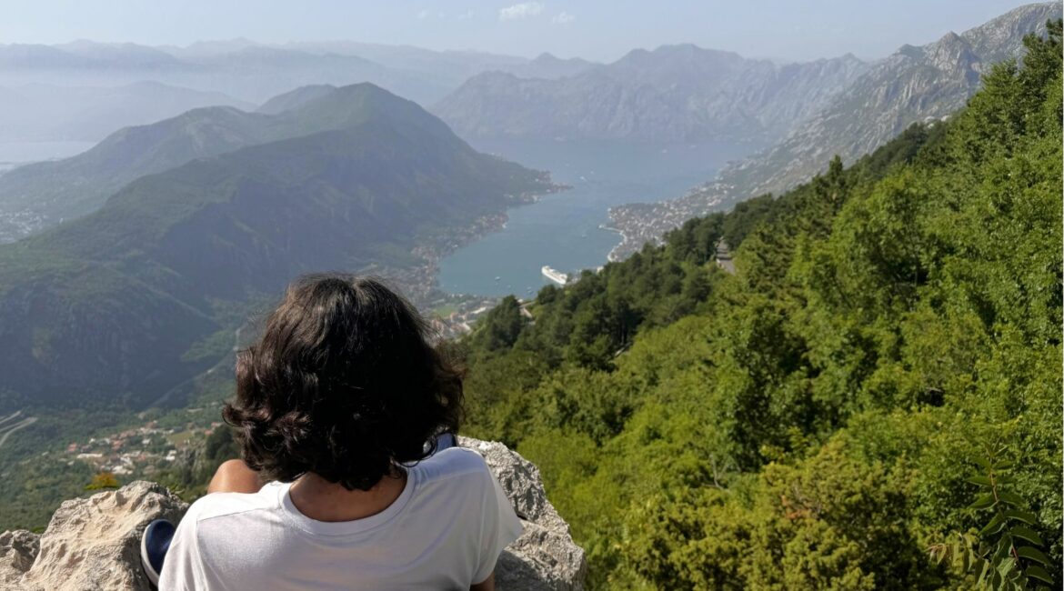 vista sobre a baía de Kotor