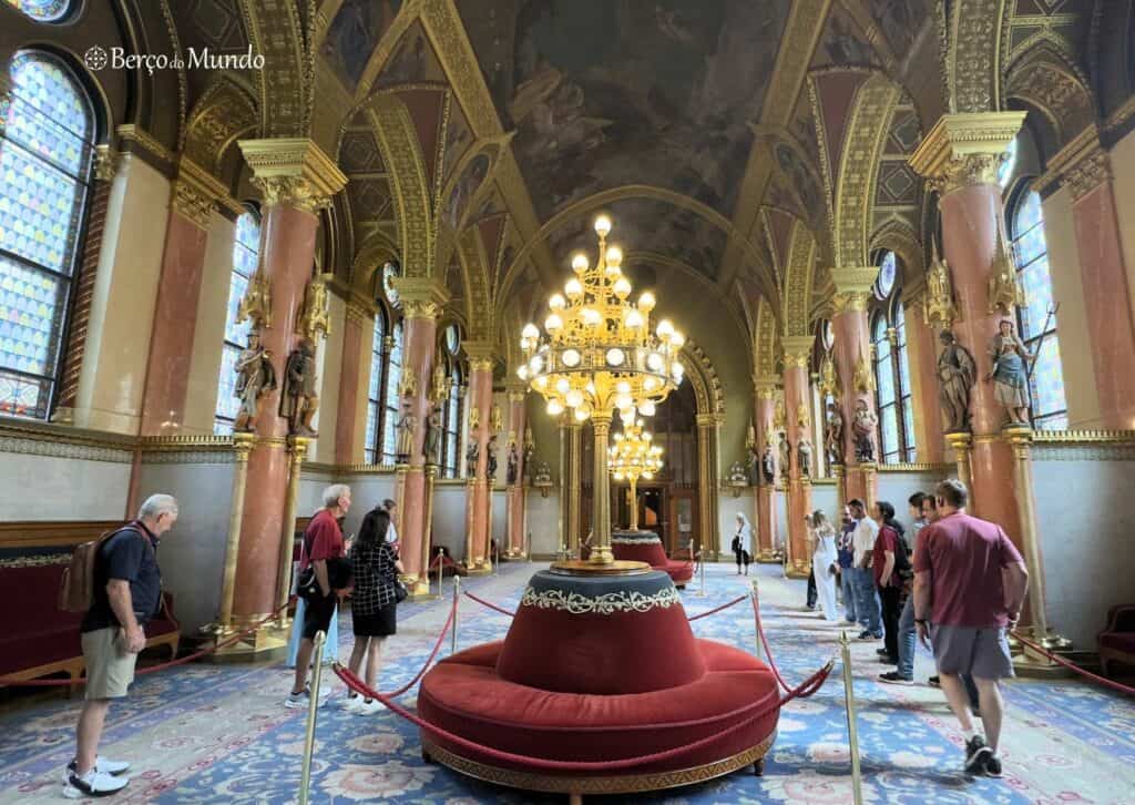 interior do Parlamento de Budapeste